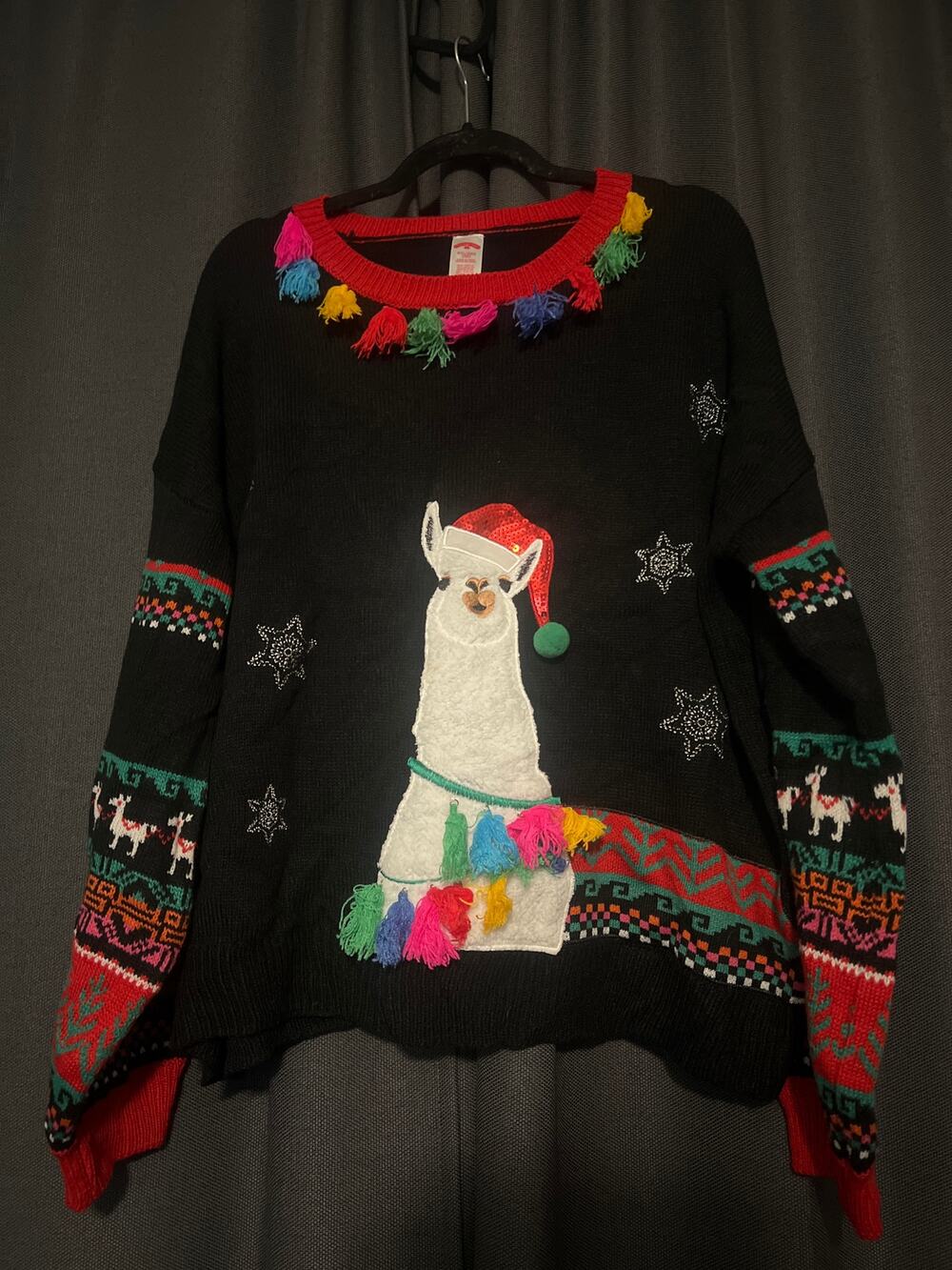 Ugly Christmas Sweater Xmas Size 2XL Llama